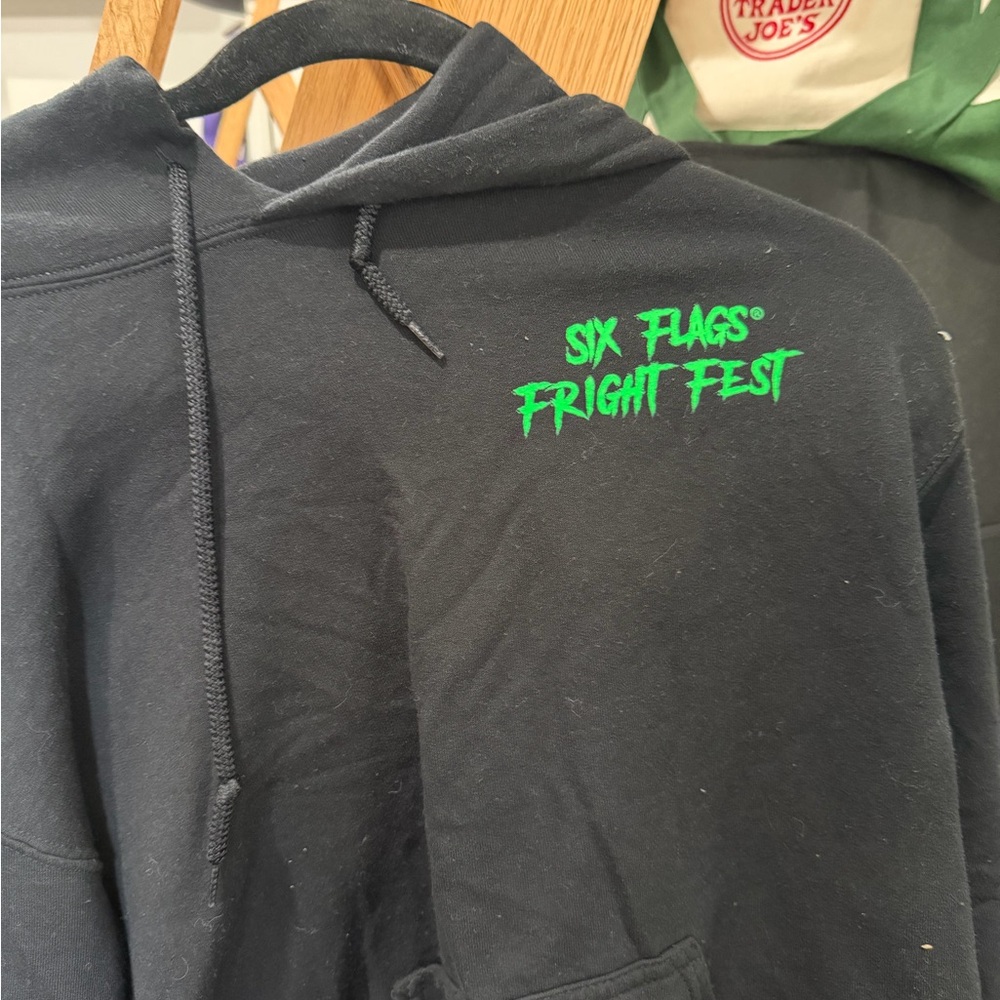 Black Six Flags Fright Fest Hoodie